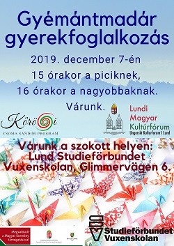 Gyémántmadár gyerekfoglalkozás