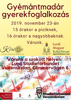 Gyémántmadár gyerekfoglalkozás